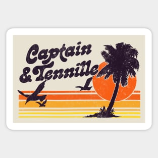 Captain & Tennille -- Retro 70s Design Sticker